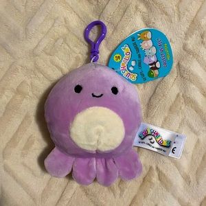 Violet Octopus Clip Squishmallow